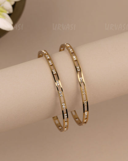 Mehendi-Polish  Cluster-Set  Bangles (Set of Two) BA 474