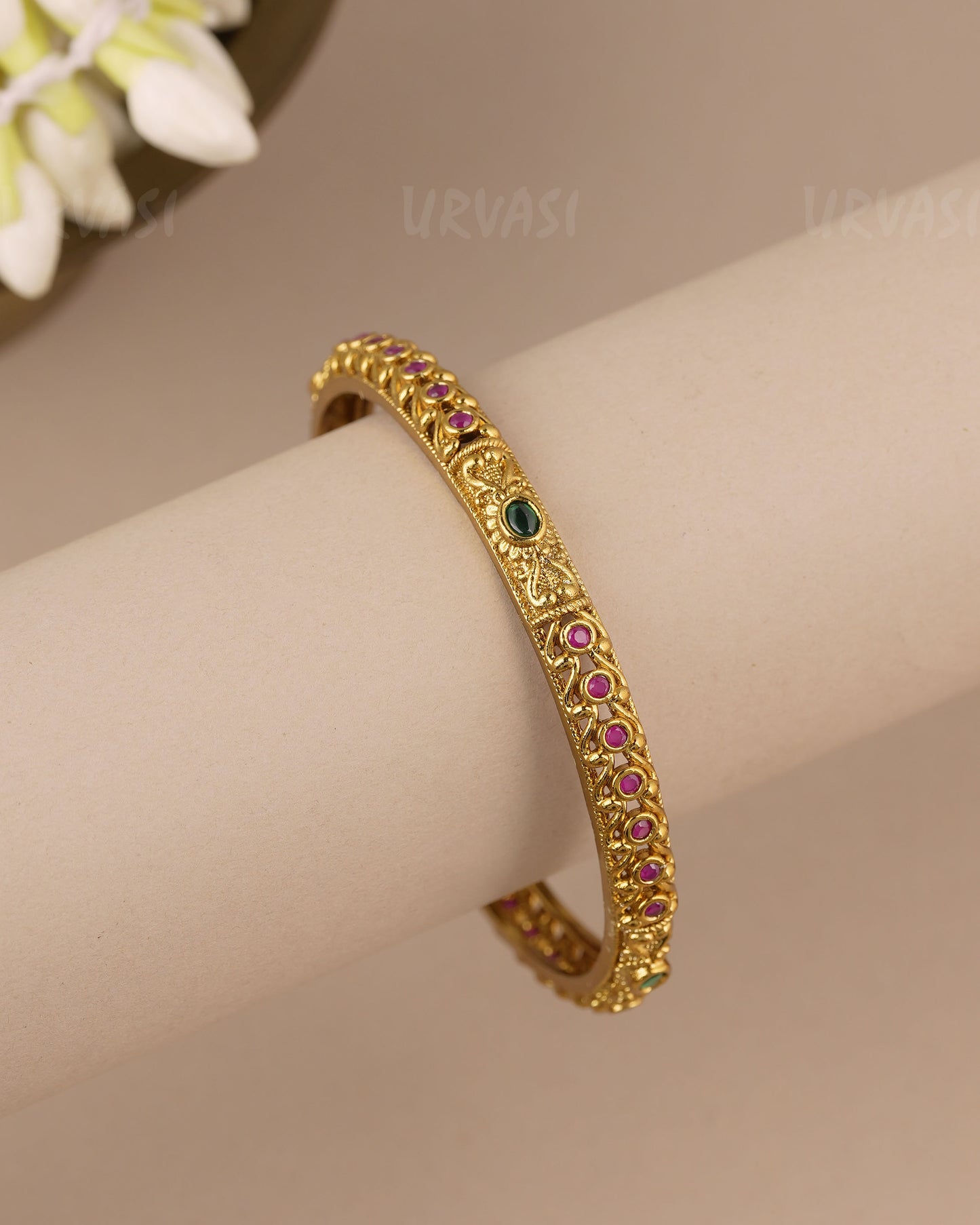 Gold-Toned Traditional Bangles  BA 490