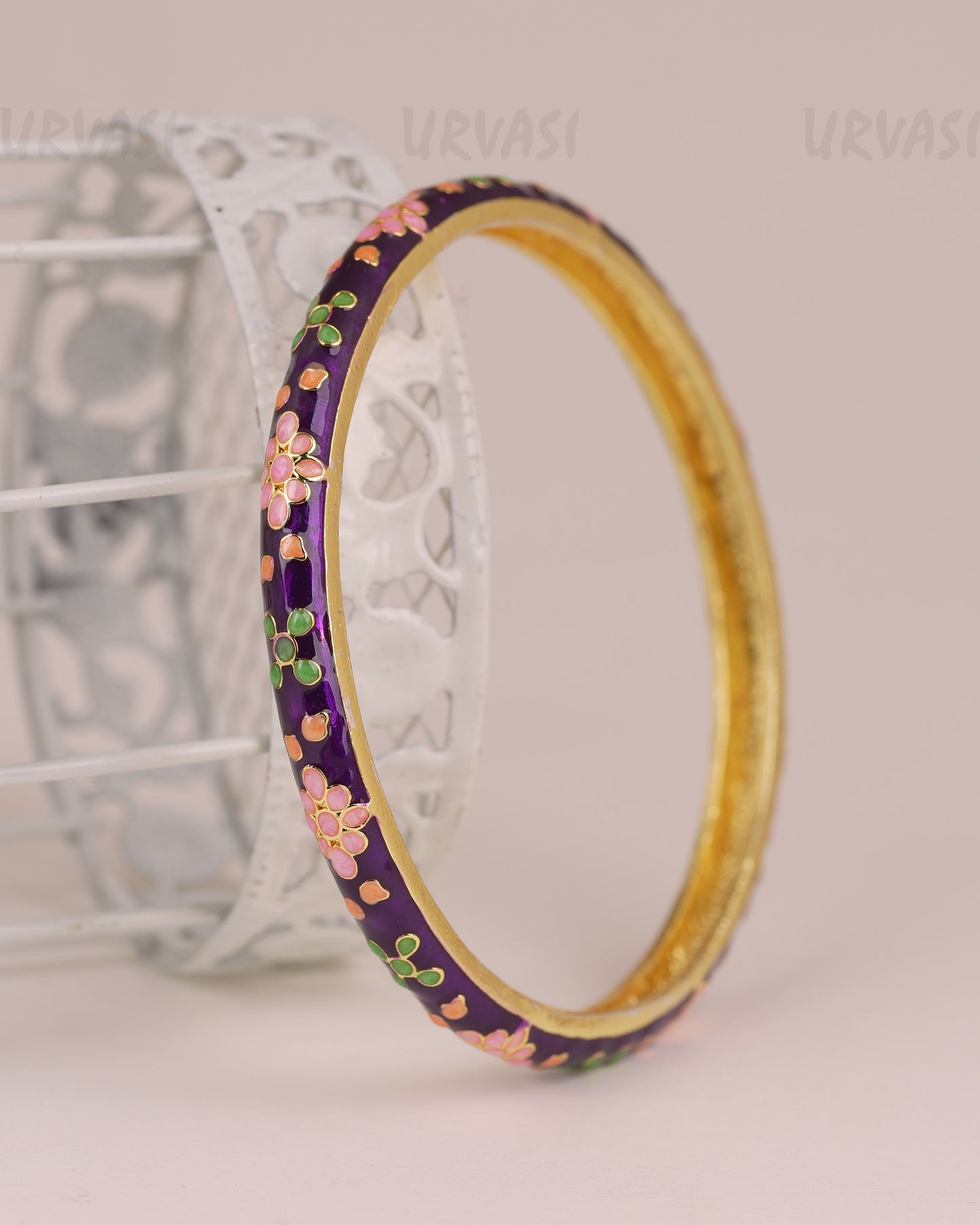 Gold-Enamel Meenakari Bangles BA 507