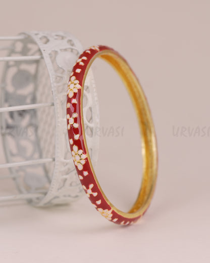 Gold-Enamel Meenakari Bangles BA 507