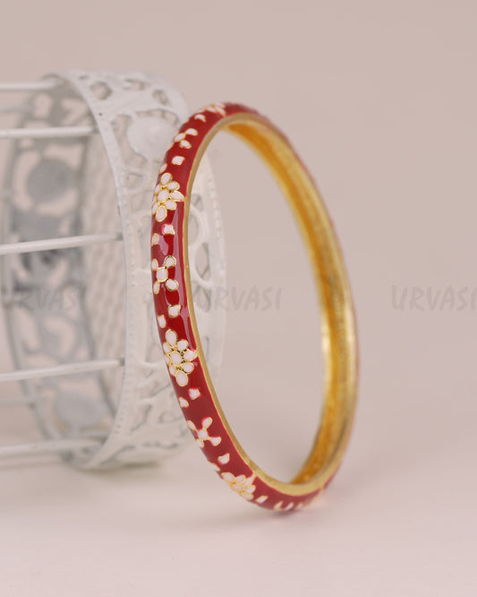 Gold-Enamel Meenakari Bangles BA 507