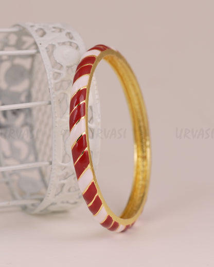 Gold-Enamel Meenakari   Bangles BA  504