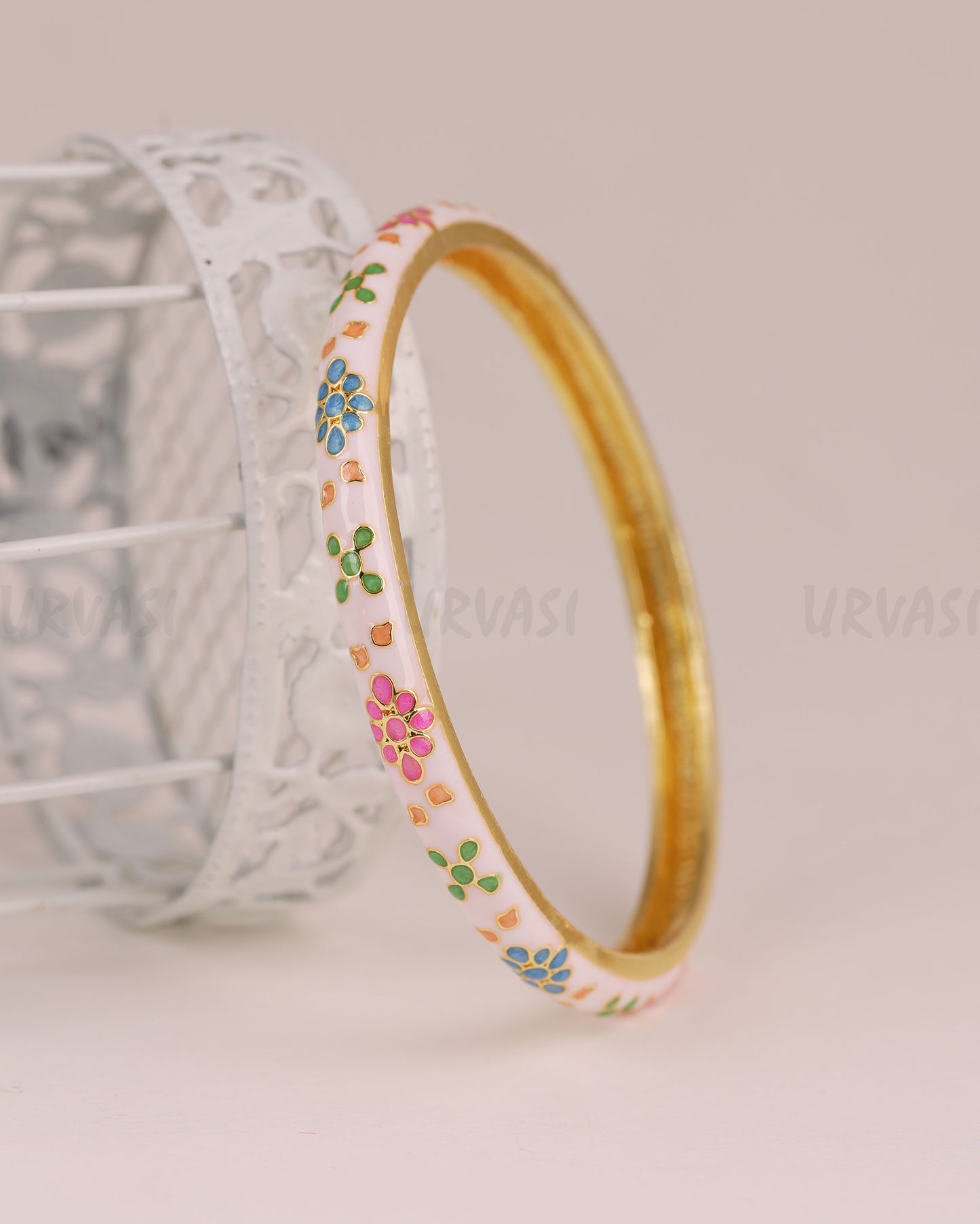 Gold-Enamel Meenakari Bangles BA 507