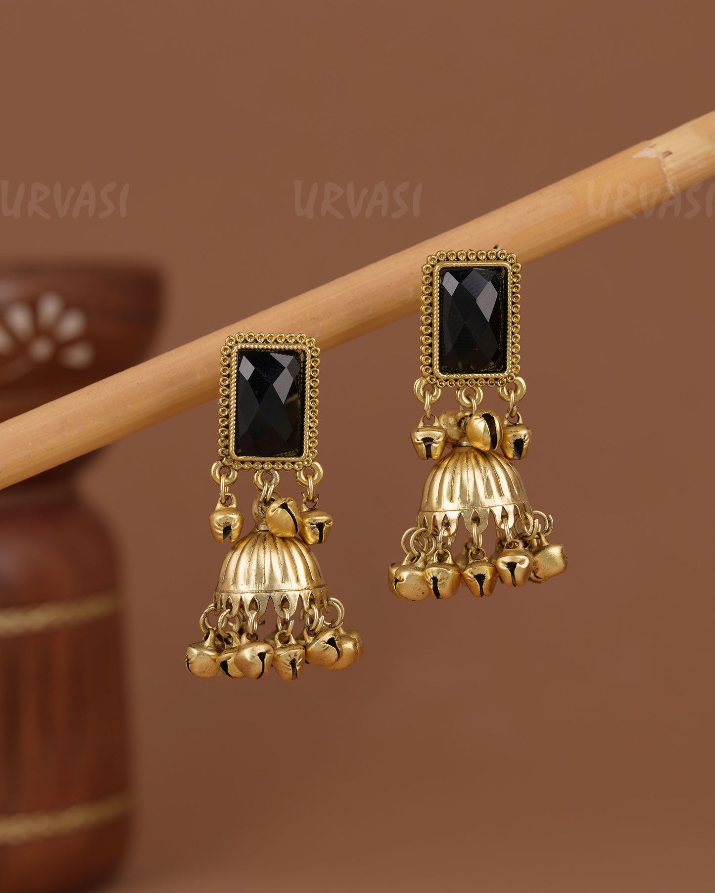 Gold-Toned Kashmiri Ghungroo Earring ER 1218