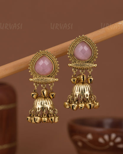 Gold-Toned Kashmiri  Ghungroo Earring ER 1216