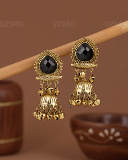 Gold-Toned Kashmiri  Ghungroo Earring ER 1216