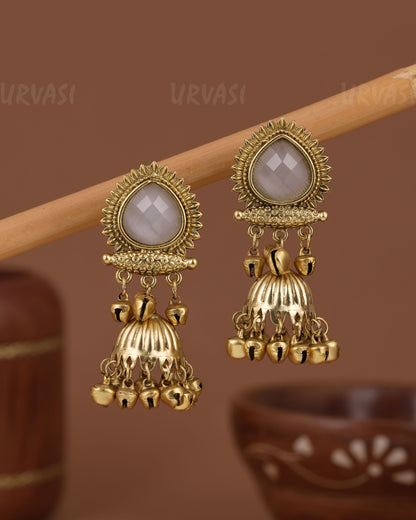 Gold-Toned Kashmiri  Ghungroo Earring ER 1216