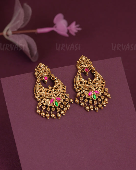 Gold-Toned Lakshmi Chandbali Earring  ER 1215