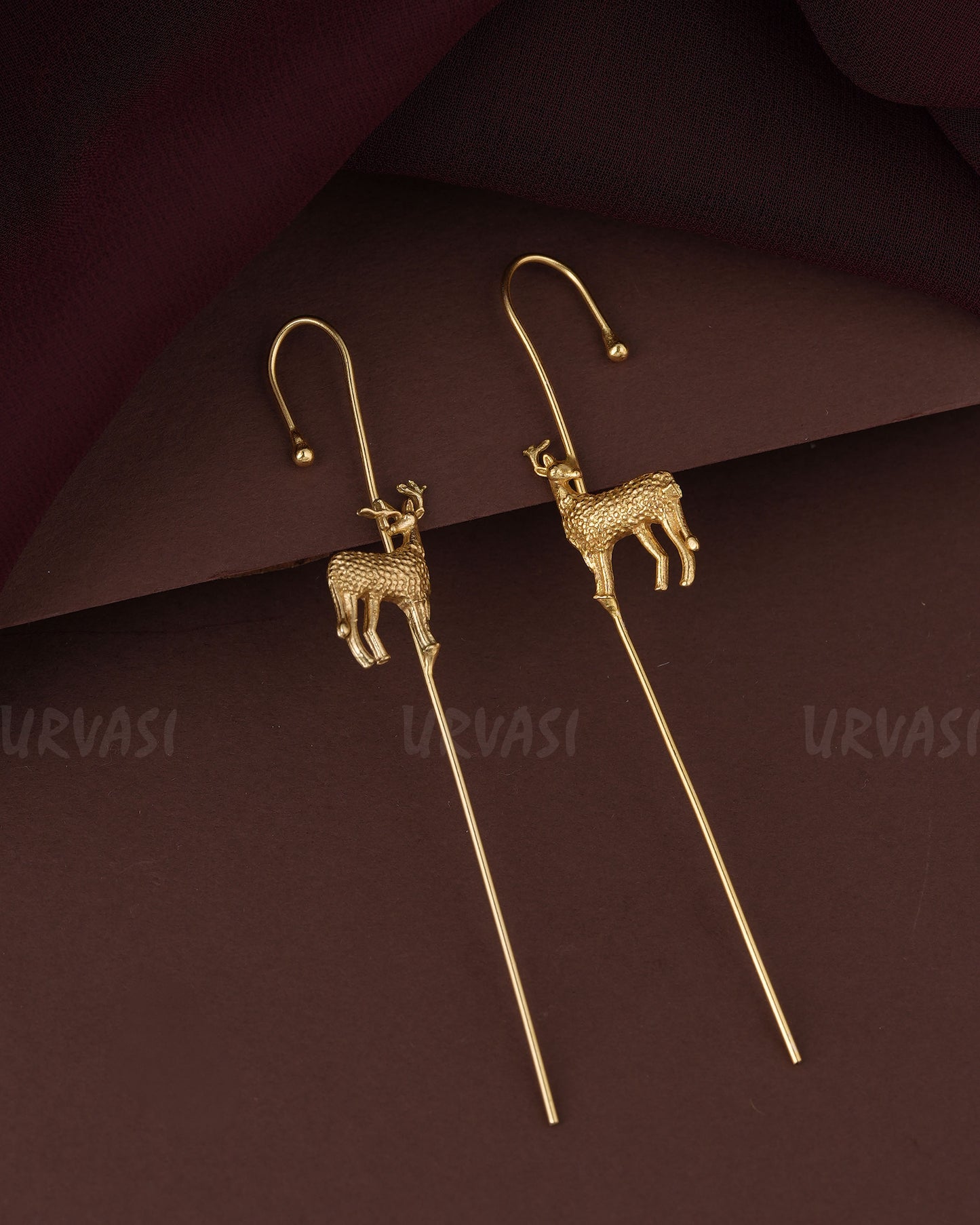 Gold-Toned  Deer  Ear-Cuff Earring ER 1193