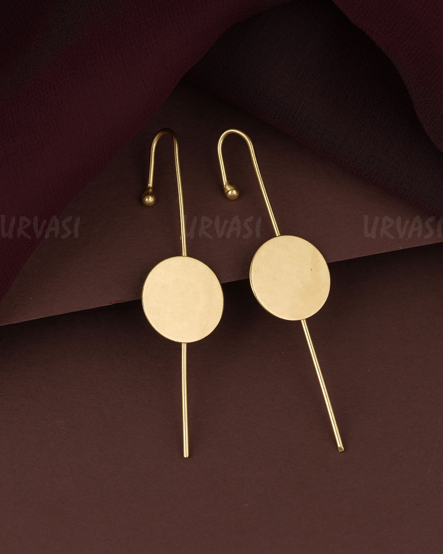Gold-Polish Ear-Cuff Earring ER 1200
