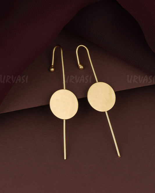 Gold-Polish Ear-Cuff Earring ER 1200