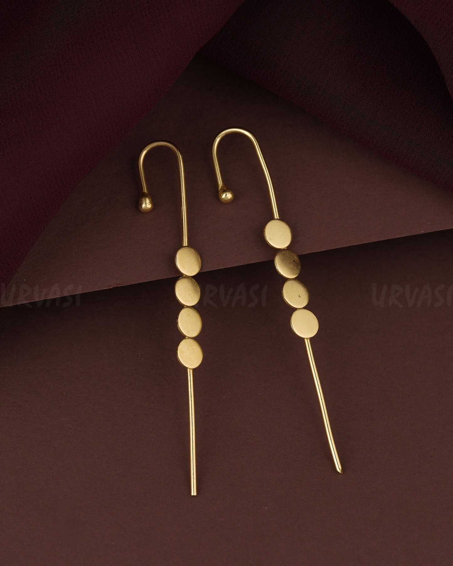 Gold-Polish Ear-Cuff Earring  ER 1196