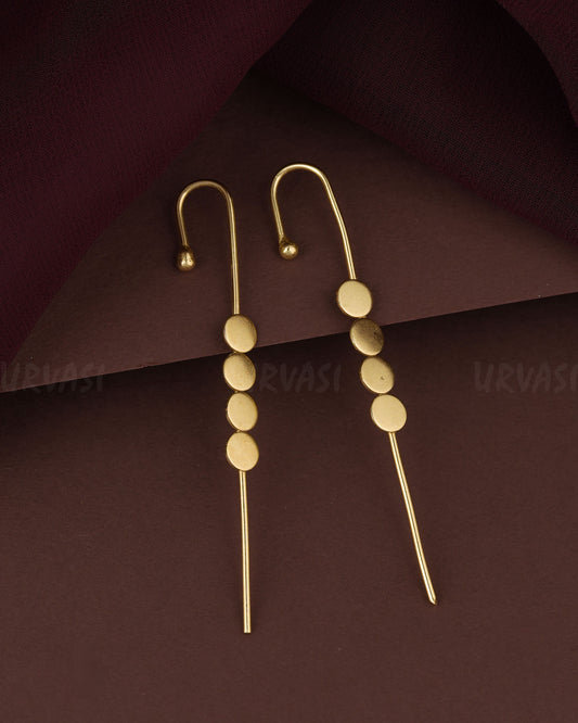 Gold-Polish Ear-Cuff Earring  ER 1196