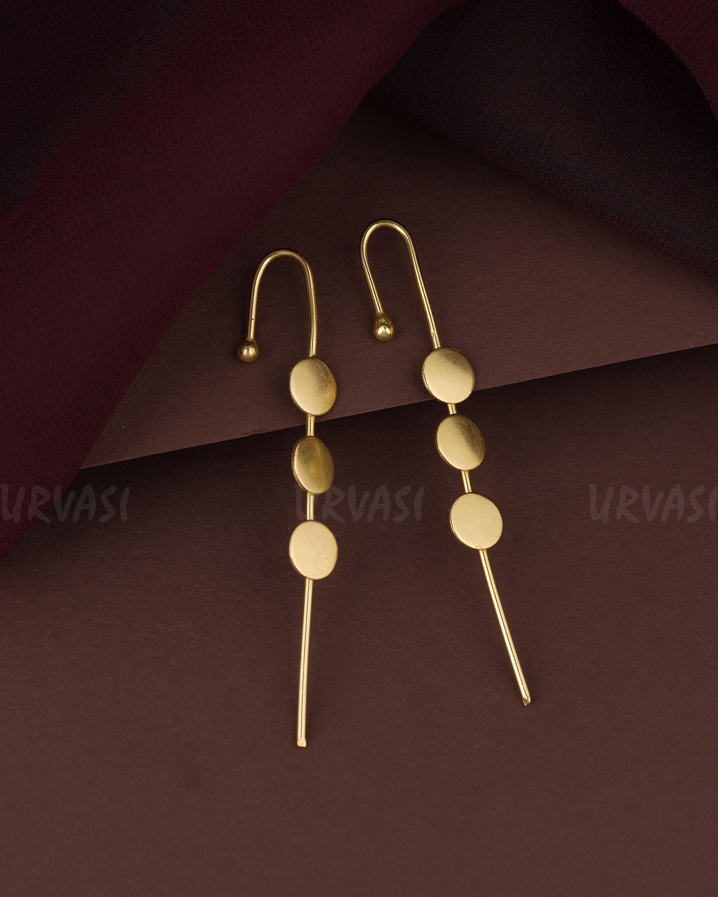 Gold-Polish Ear-Cuff  Earring ER  1201