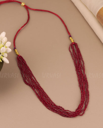 Natural Beaded Layered  Mala  MA  154