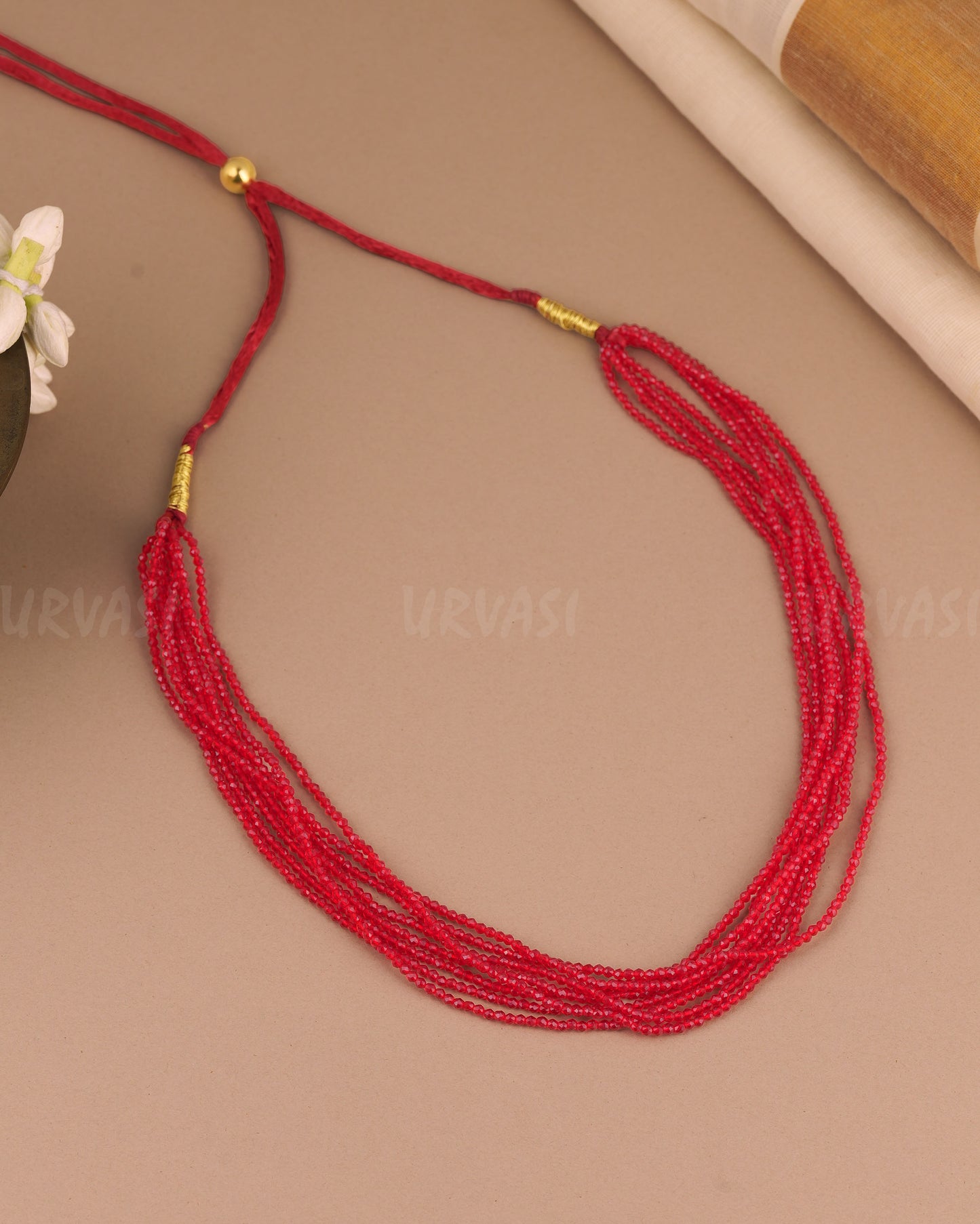 Natural Beaded Layered  Mala  MA  154