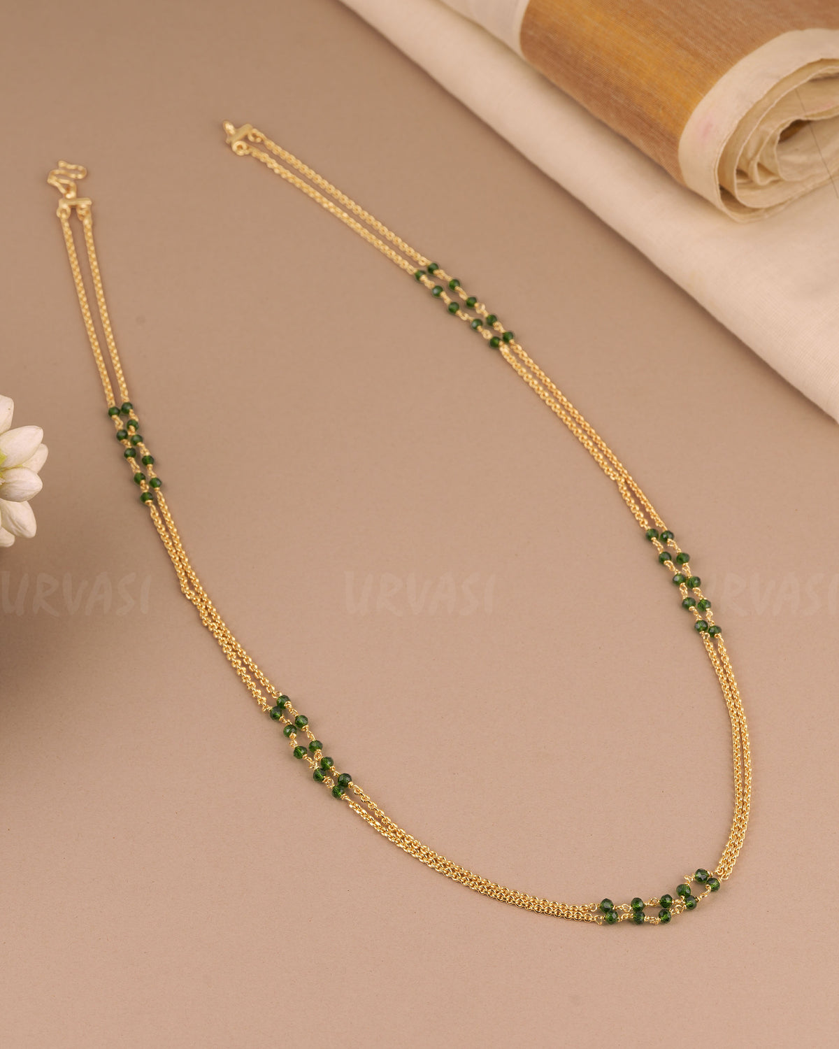 Gold-Toned  Two-Layer  Mala  MA 155