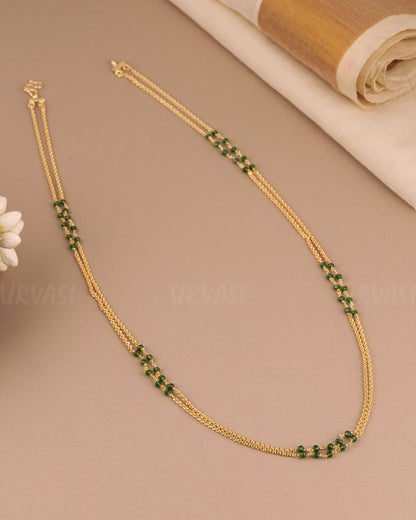 Gold-Toned  Two-Layer  Mala  MA 155