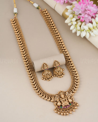 Premium Lakshmi Motif  Long Necklace 673