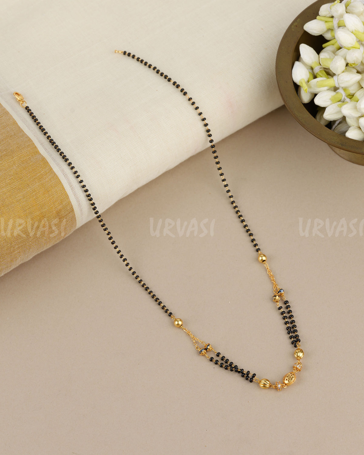 Gold-Toned Mangalsutra Mala MA 180