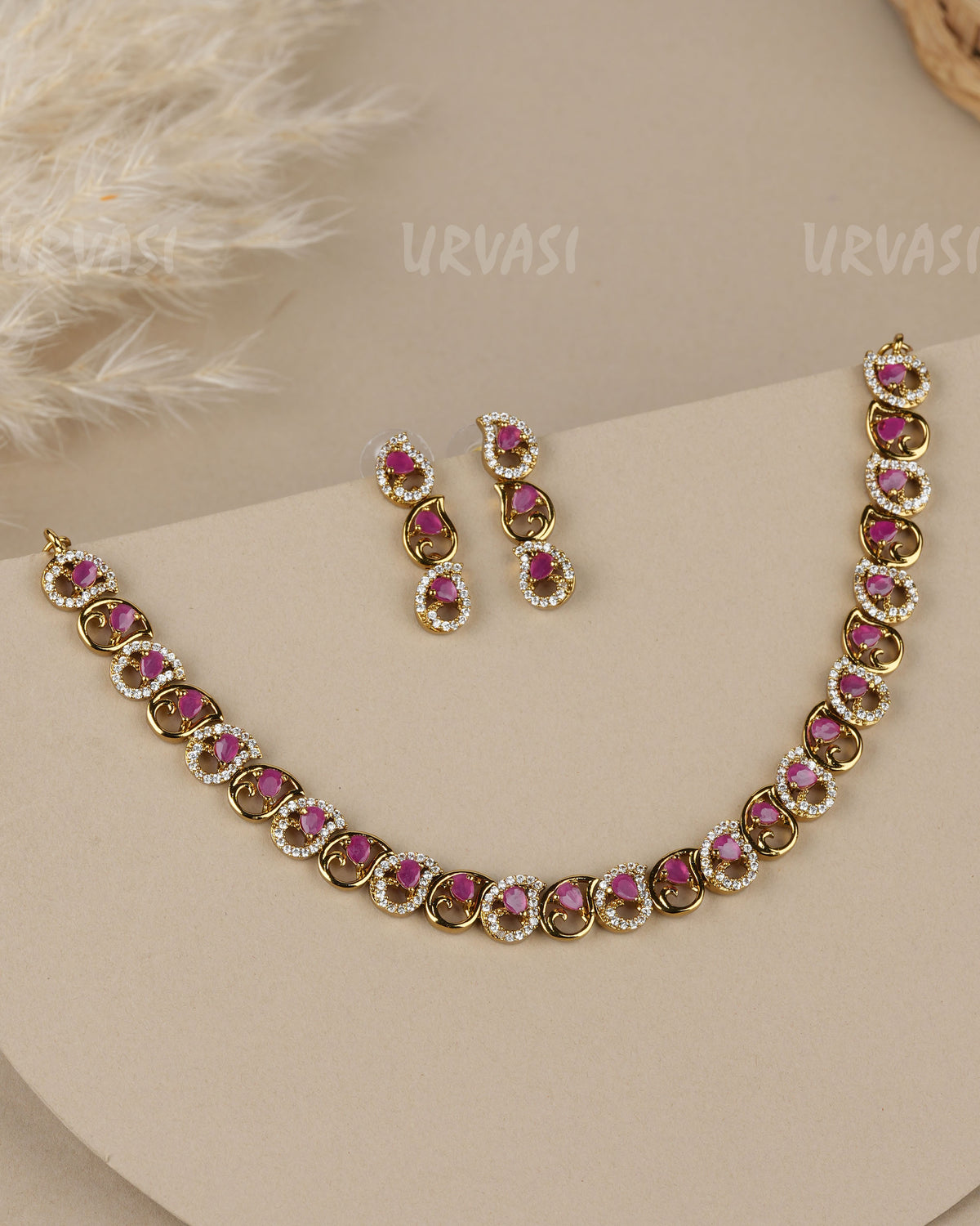 Mehendi Polish  Mango AD Necklace 1920