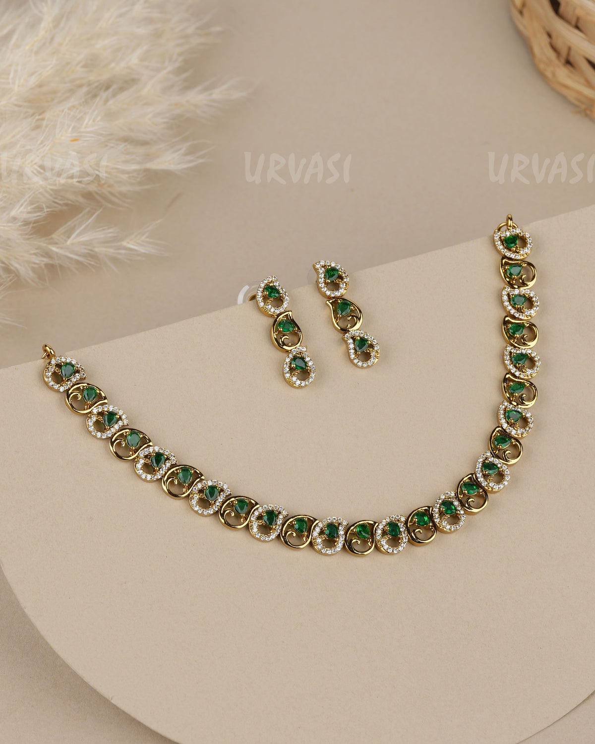 Mehendi Polish  Mango AD Necklace 1920