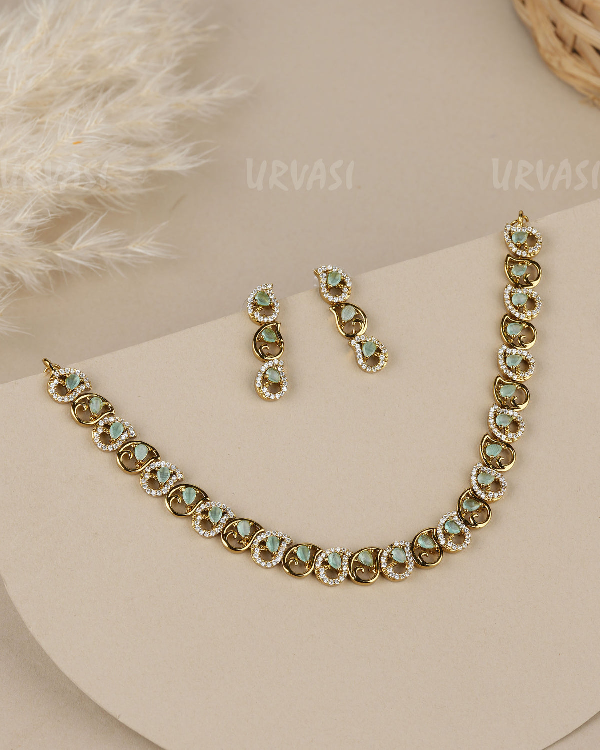 Mehendi Polish  Mango AD Necklace 1920