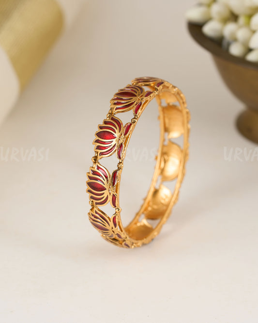 Ruby Lotus Bangle BA 246