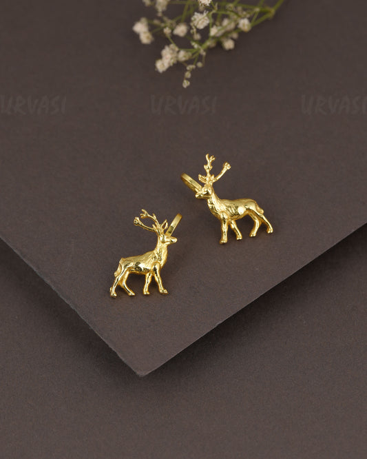Gold-Polish  Deer Earring  ER  1276