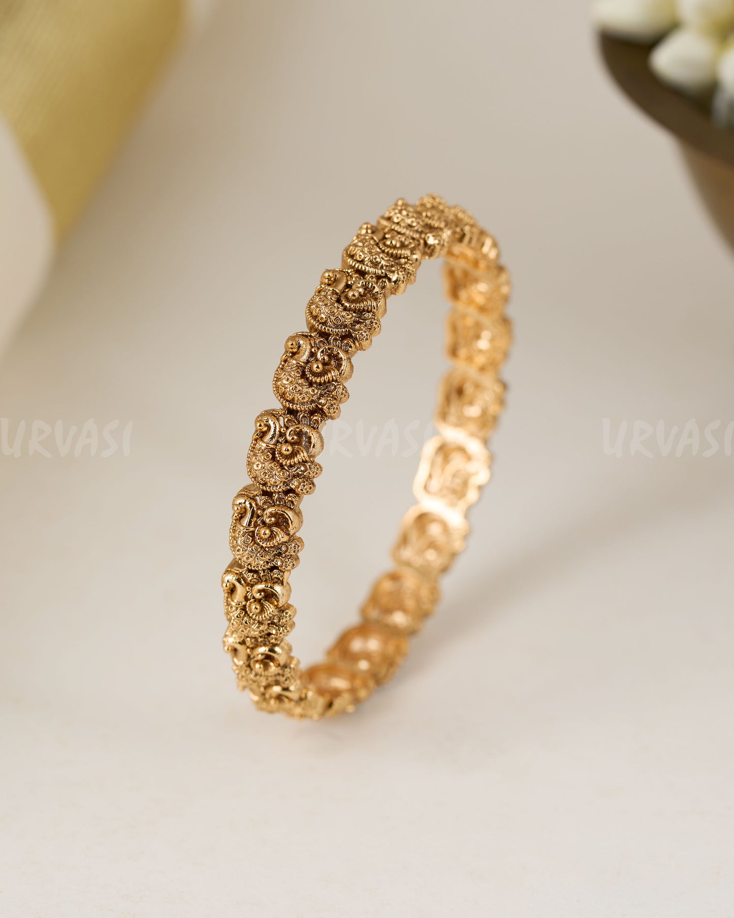 Gold-Toned peacock Motifs Bangles BA 257
