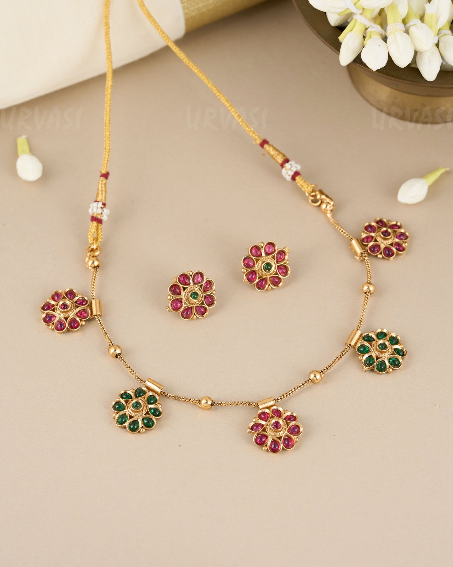 Single Chain Flower Necklace 102