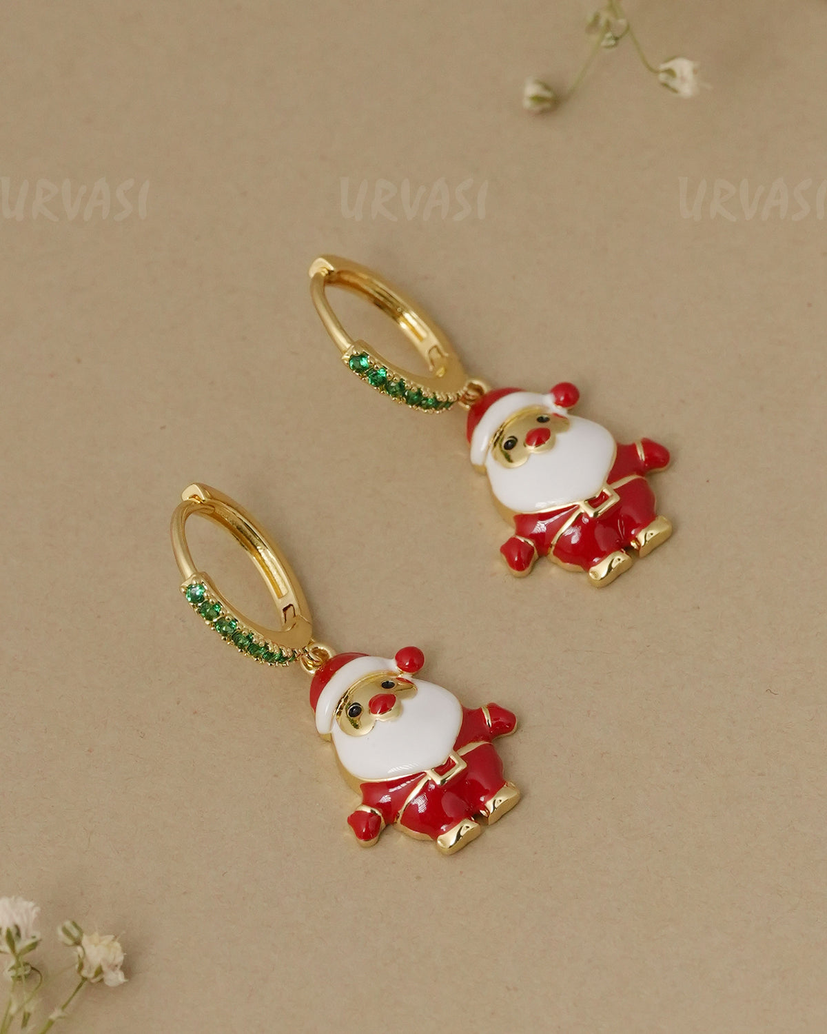 Hoop Santa Claus Earrings ER 1335