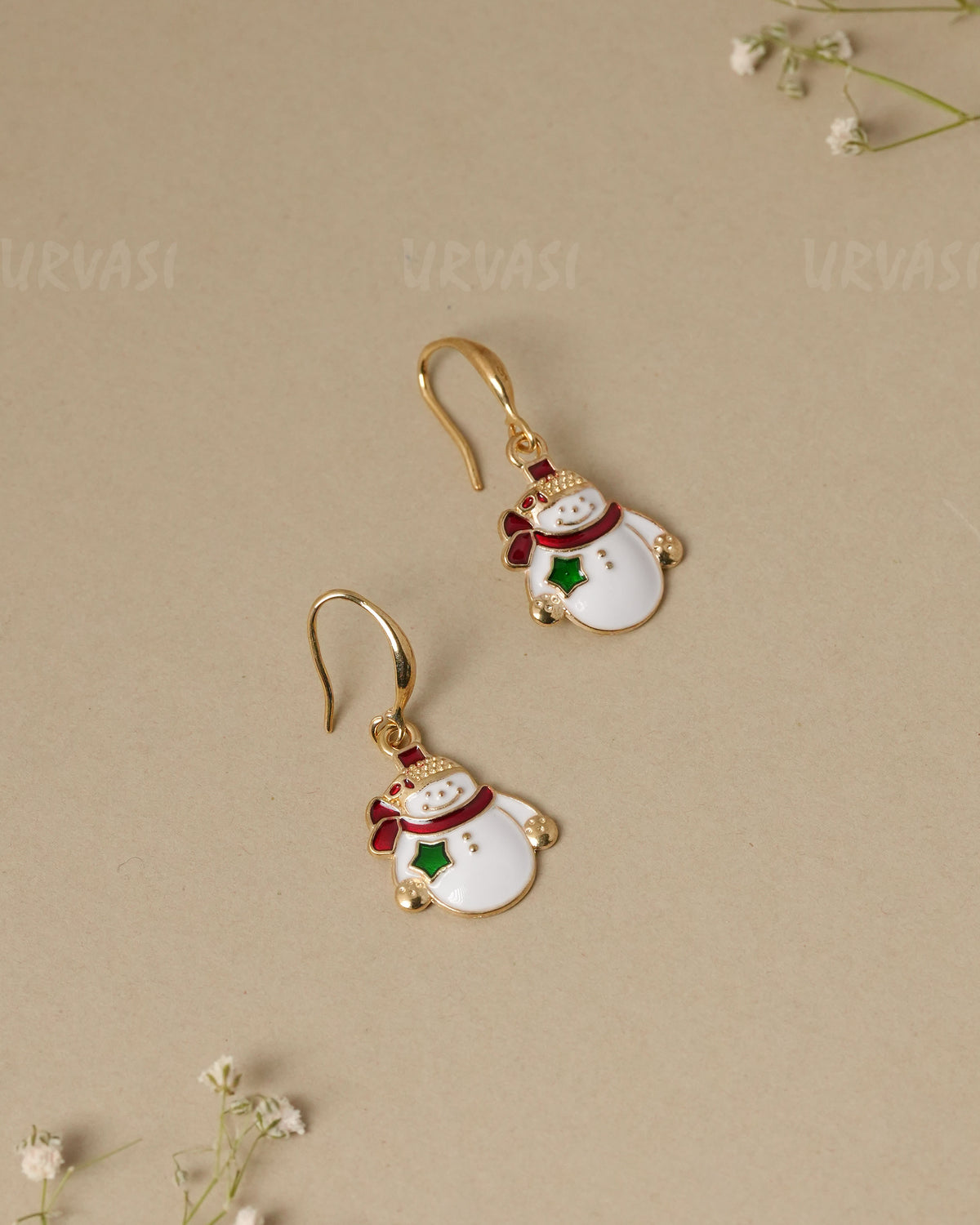 Christmas Snowman Charm Earrings ER 1319