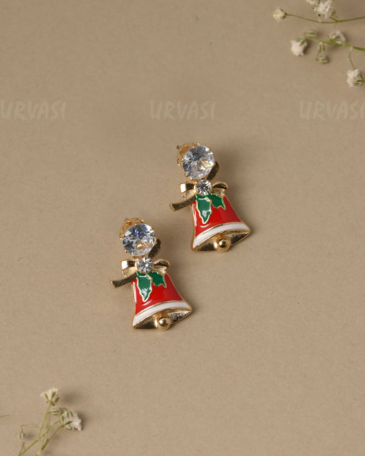 Christmas Bell Stud Earrings ER 1315