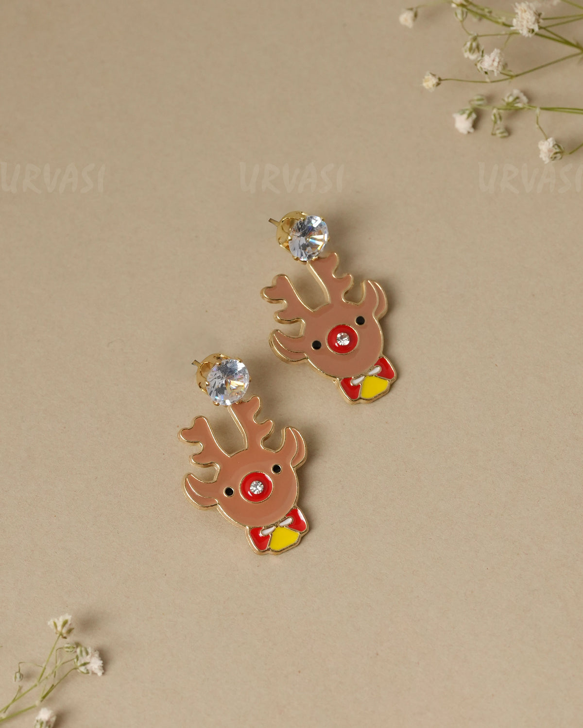 Rudolph Reindeer dangle Earrings ER 1313