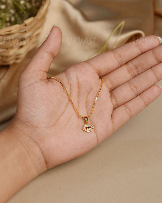 Gold-Plated Evil Eye pendant PT 29