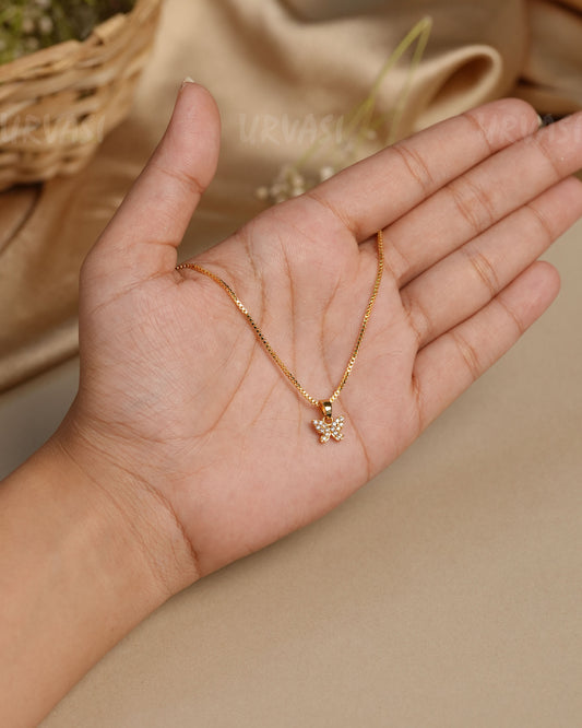 Gold-plated Butterfly pendant PT 23