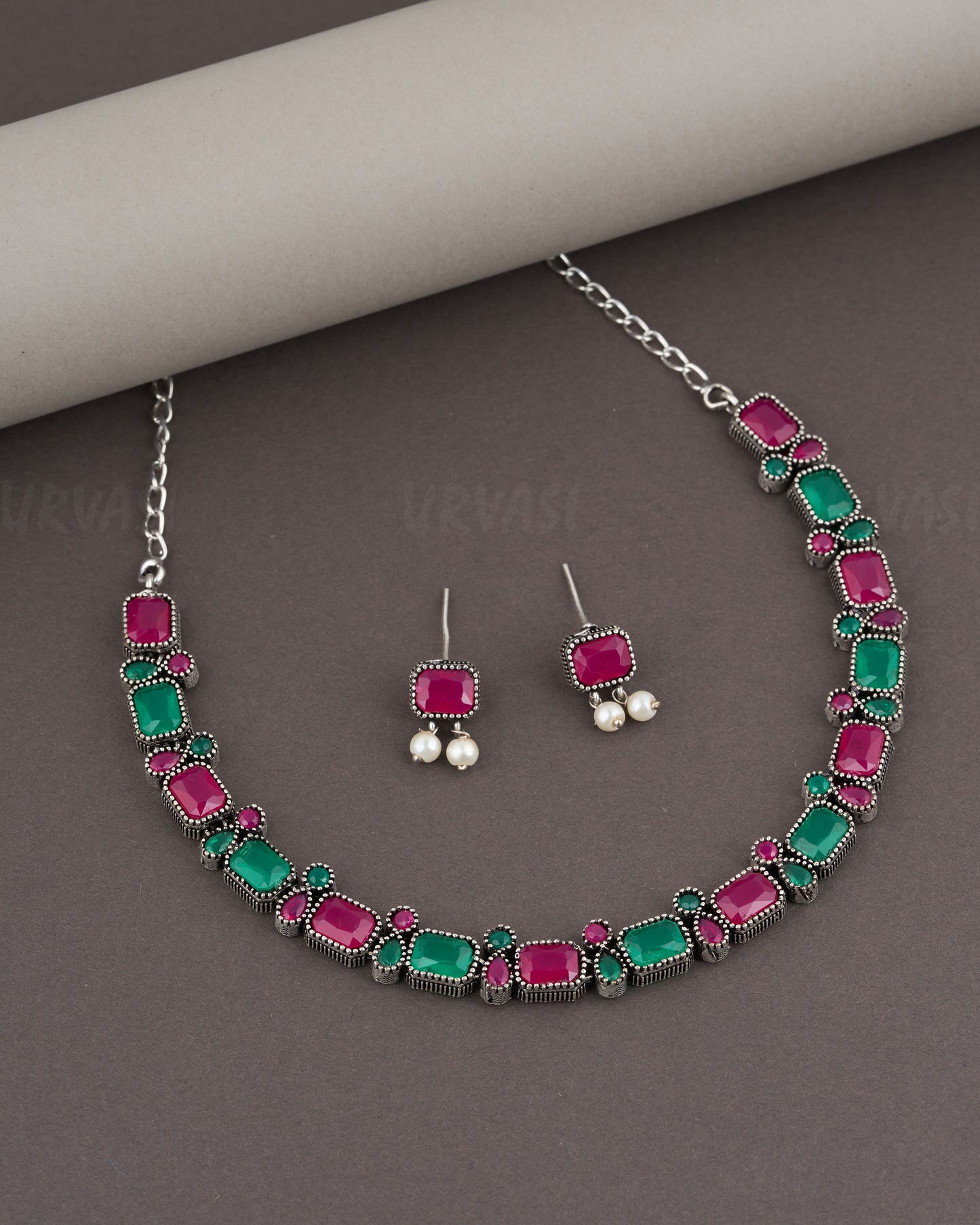 Black Metal Necklace 964