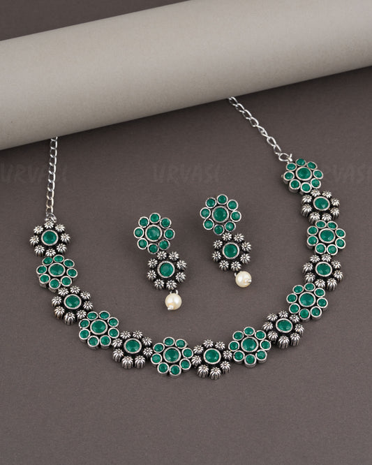 Black Metal Necklace 970