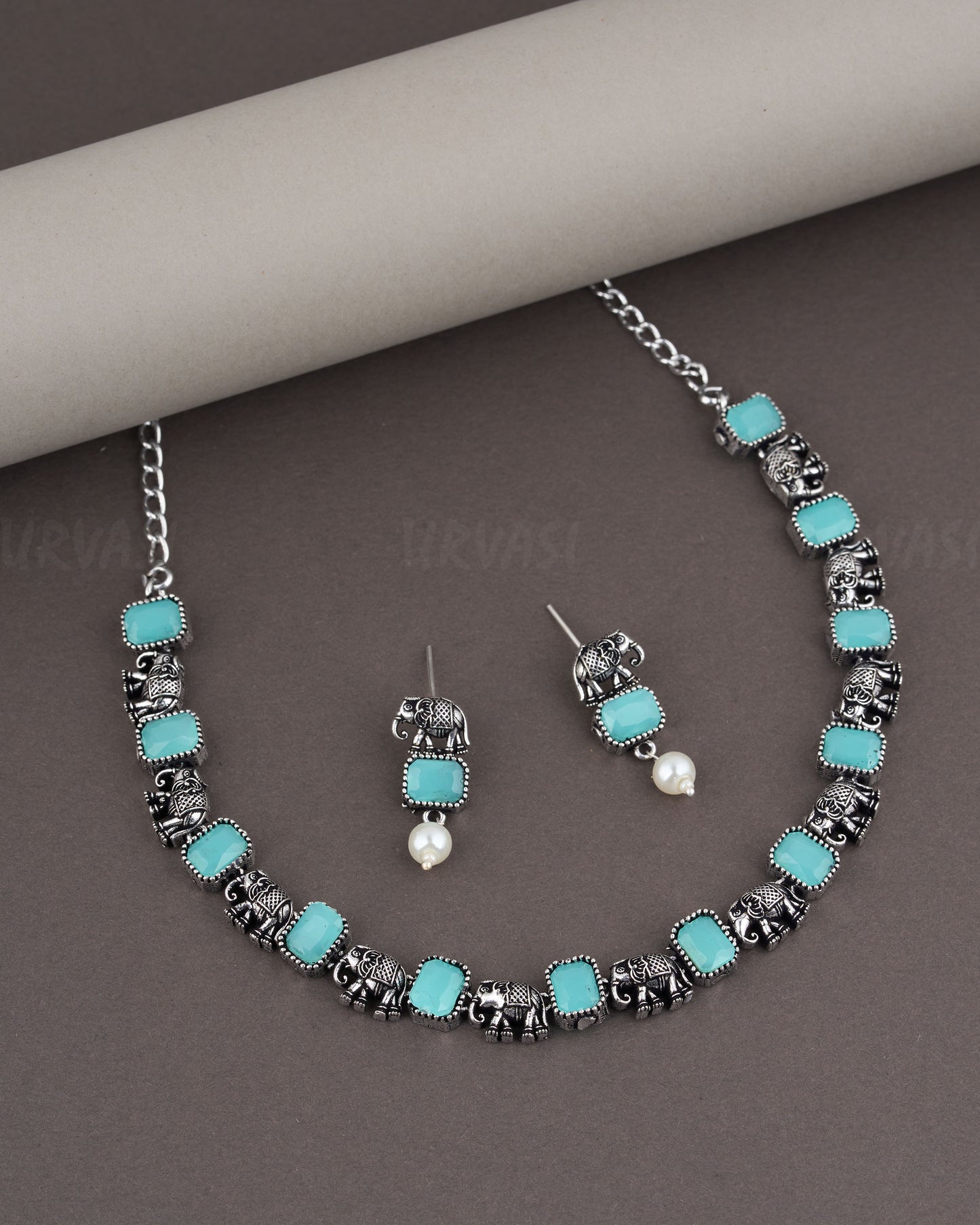 Black Metal Necklace 973