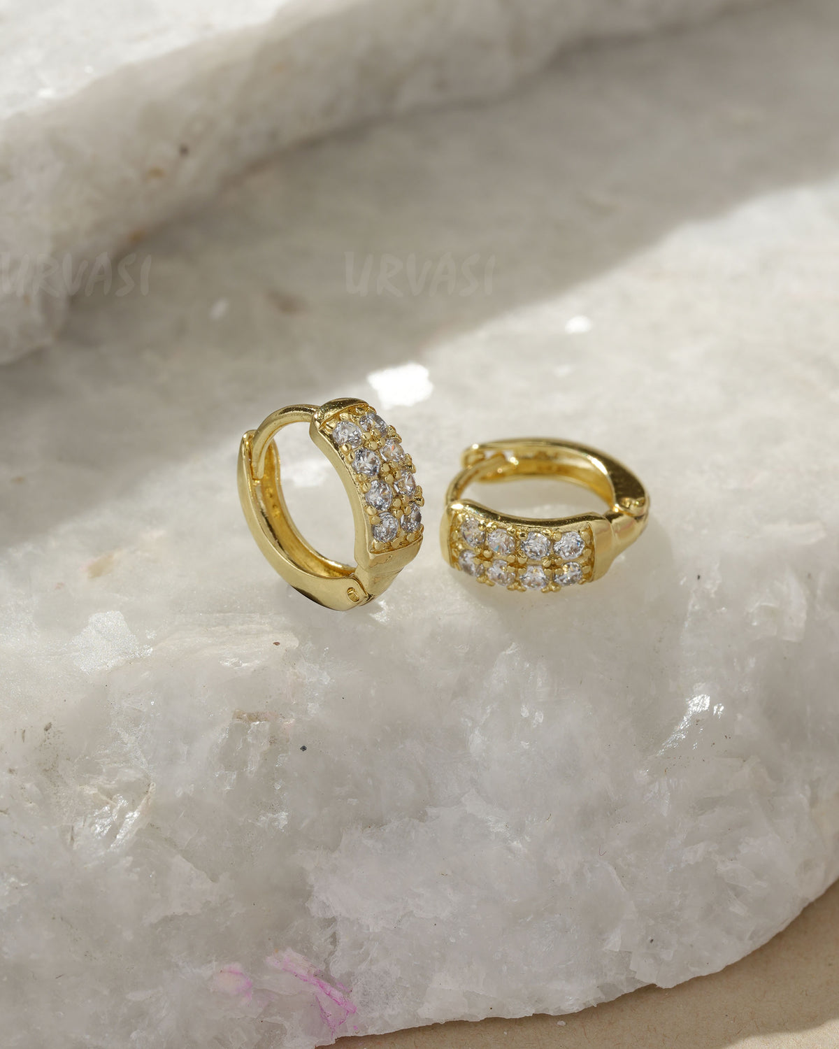 Gold-Toned  Guggie Hoop Earrings ER 1427
