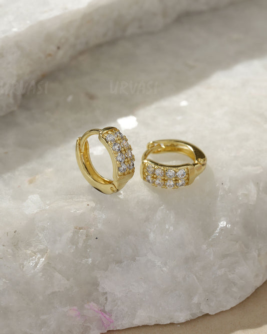 Gold-Toned  Guggie Hoop Earrings ER 1427