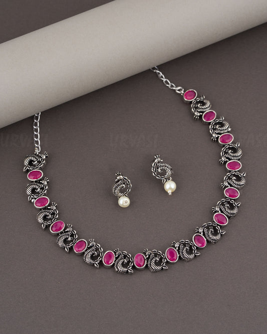 Black Metal Necklace 988