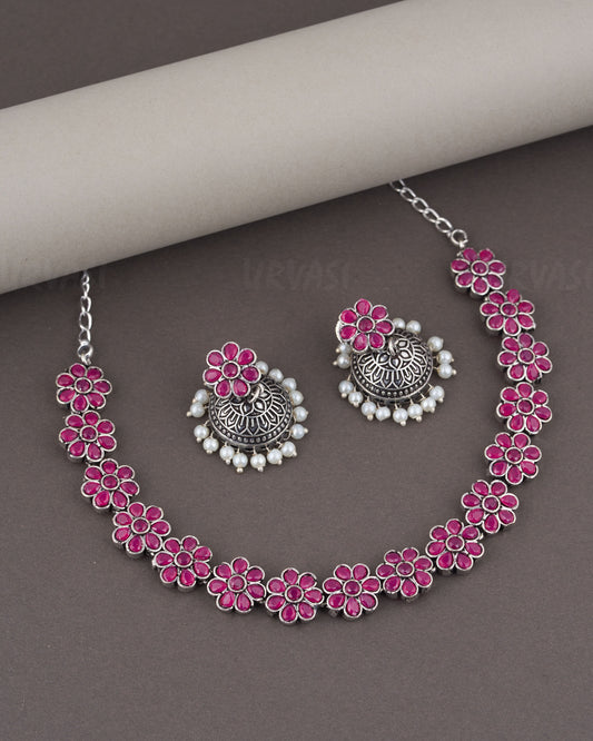 Black Metal Necklace 989