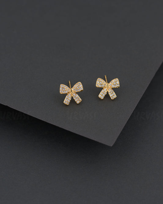 Gold Polish  AD Trendy Imported Earring ER 51