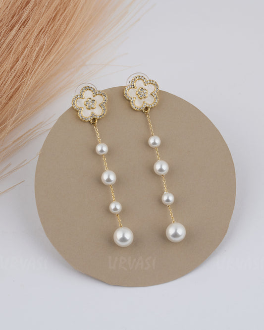 Gold Polish Trendy AD Imported Earring ER 62
