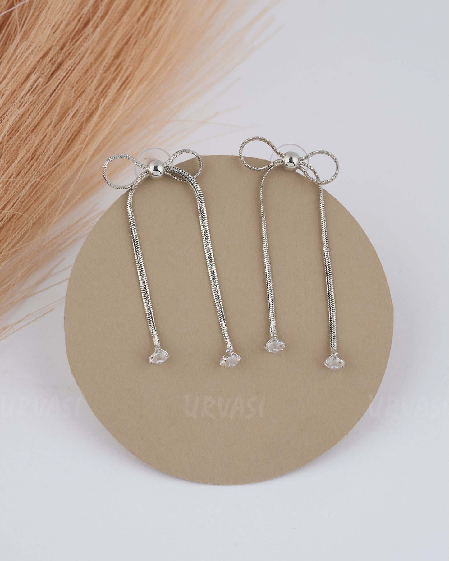 Rhodium Polish Imported  Earring  ER 63