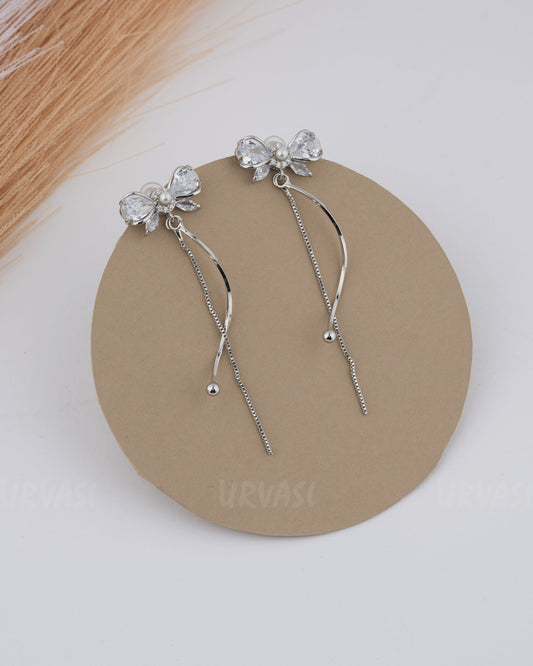 Rhodium Polish Trendy Imported Earring ER 74