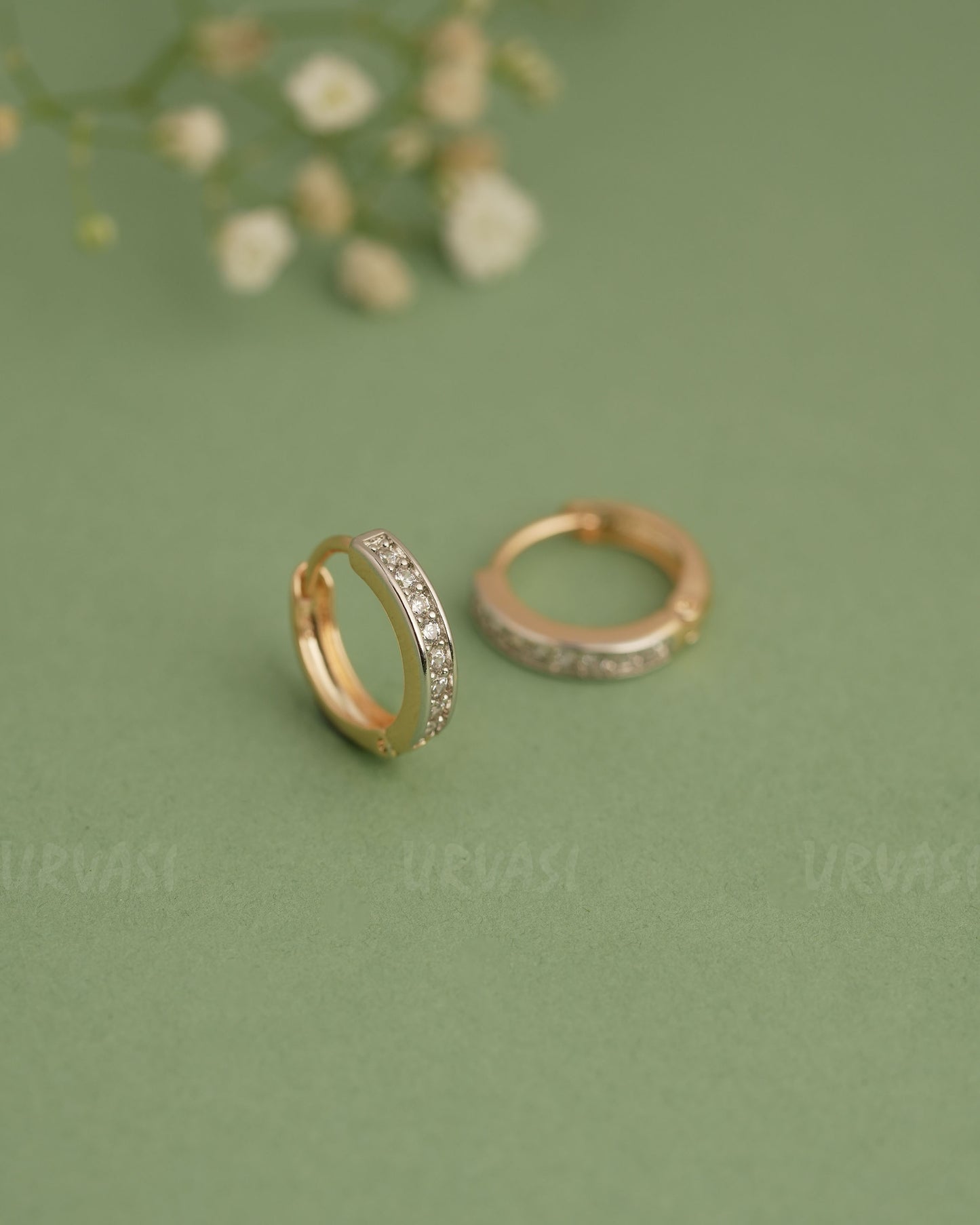 Gold Polish Trendy Imported  Hoop Earrings ER 260