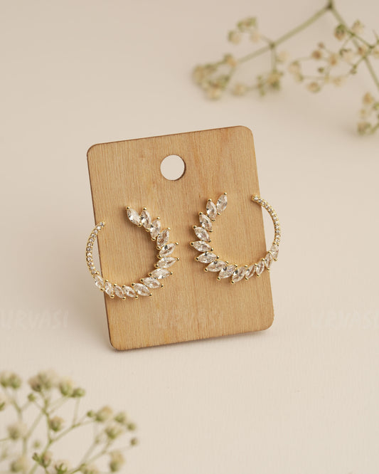 Gold Polish Trendy Imported Earrings ER 290